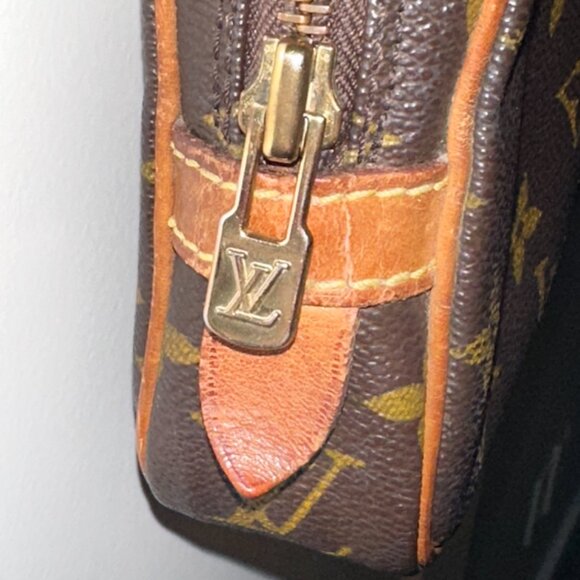 1987 Vintage Louis Vuitton Marly Bandouliere Monogram Crossbody Bag Purse - Picture 6 of 12